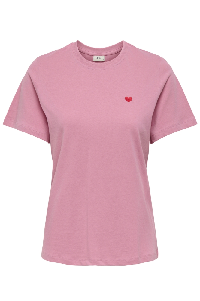 JDYPISA S/S PRINT TOP JRS NOOS 15298612 CASHMERE ROSE/BITTERSWEET